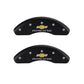 MGP 4 Caliper Covers Engraved Front & Rear Bowtie Red finish silver ch