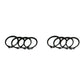 Yukon Gear (4) Full Circle Snap Rings / Fits Dana 60 733X U-Joint w/ Aftermarket Axle