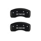 MGP 4 Caliper Covers Engraved Front & Rear Edge Red finish silver ch