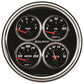 AutoMeter Gauge Quad 5in. 240 Ohm(e) to 33 Ohm(f) Elec Designer Black II