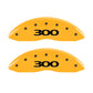 MGP 4 Caliper Covers Engraved Front & Rear 300 Yellow finish black ch