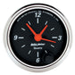 Autometer Designer Black 2-1/16in Analog 12 Hour Clock