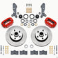 Wilwood Forged Dynalite-M Front Kit 11.30in 1 PC Rotor&Hub Red 60-68 Ford / Mercury Full Size