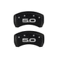 MGP Rear set 2 Caliper Covers Engraved Rear 2015/50 Red finish silver ch