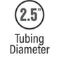MagnaFlow Smooth Trans 180D 2.5 SS 10pk 10716
