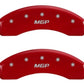 MGP 2 Caliper Covers MGP Red Finish Silver Characters 2018 Chevrolet Tahoe