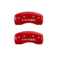 MGP 4 Caliper Covers Engraved Front & Rear i-Vtec Yellow finish black ch