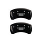 MGP 4 Caliper Covers Engraved Front JEEP Engraved Rear JEEP Grill logo Black finish silver ch