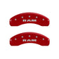MGP 4 Caliper Covers Engraved Front & Rear RAM Yellow finish black ch