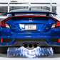 AWE Tuning 17-20 Honda Civic Si 1.5L Turbo Dual-to-Triple Tip Conversion Kit - Chrome Silver Tip
