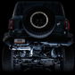 AWE Tuning 2021+ Ford Bronco 0FG Single Rear Exit Exhaust w/Chrome Silver Tip & Bash Guard