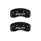 MGP 4 Caliper Covers Engraved Front Honda Engraved Rear Pilot/2015 Red finish silver ch