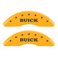 MGP 4 Caliper Covers Engraved Front Buick Rear Yellow Finish Black Char 2015 Buick Regal