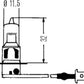 Hella Bulb H3 12V 100W Ylw Str