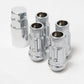 Wheel Mate 12x1.50 48mm Muteki SR48 Satin Silver Open End Locking Lug Nut - Set of 4