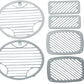 Kentrol 97-06 Jeep Wrangler TJ Billet Style Light Kit 6 Pieces - Polished Silver