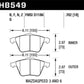 Hawk 07-11 Mazdaspeed3 / 06-11 Mazdaspeed6 / 05-09 Volvo V50 DTC-60 Front Race Brake Pads