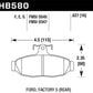Hawk 86-92 Ford Taurus SHO / 89-92 Ford Thunderbird Super Coupe Blue 9012 Race Rear Brake Pads