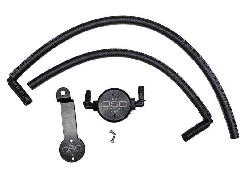 J&L 05-22 Toyota 4Runner 4.0L Driver Side Oil Separator 3.0 - Black Anodized