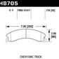 Hawk Chevy/GMC Express/Silverado/Savana/Sierra 15/25/35/4500 SuperDuty Rear LTS Brake Pads
