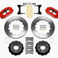 Wilwood Narrow Superlite 6R Front Hat Kit 14.00in Red 93-96 Mazda RX7