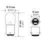Hella Bulb 1004 12V 12/12W BA15d B6