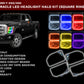 Oracle Ford F250/350 11-16 Halo Kit (Square Ring Design) - ColorSHIFT w/ BC1 Controller