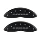 MGP 4 Caliper Covers Engraved Front & Rear With out stripes/Dodge Red finish silver ch