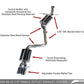 AWE Tuning Audi B8 A5 2.0T Touring Edition Single Outlet Exhaust - Polished Silver Tips