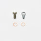 Wilwood Fitting Kit -3 Male w/ 3/8-24 Banjo Bolt (For Banjo Outlet Master Cylinders)