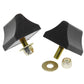 Prothane Universal Bump Stop 1-3/8 X 2 X 2-1/4 Wedge - Black