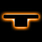 ORACLE Lighting Universal Illuminated LED Letter Badges - Matte Black Surface Finish - T