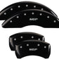 MGP 4 Caliper Covers Engraved Front & Rear MGP Black Finish Silver Char 2019 Mercedes-Benz GLE43 AMG
