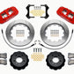Wilwood AERO6 Front Hat Kit 14.00 Red 2007-2011 BMW E90 Series w/Lines