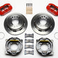 Wilwood Dynapro Low-Profile 11.00in P-Brake Kit - Red Ford 8.8 w/2.50in Offset-5 Lug