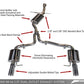 AWE Tuning Audi B8 A4 Touring Edition Exhaust - Dual Outlet Polished Silver Tips