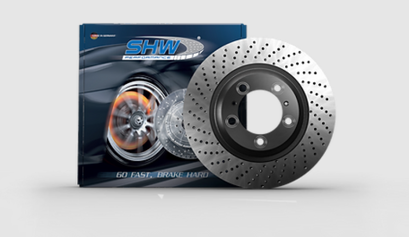 SHW 07-11 Mercedes-Benz ML63 AMG 6.3L Rear Dimpled Monobloc Brake Rotor