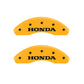 MGP 2 Caliper Covers Engraved Front Honda Yellow Finish Black Characters 1999 Honda Accord