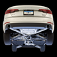 AWE Tuning Audi B9 A4 Track Edition Exhaust Dual Outlet - Chrome Silver Tips (Includes DP)