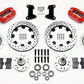 Wilwood Dynapro Dust-Boot Front Kit 12.19in Drilled Red 74-80 Pinto/Mustang II Disc Spindle only