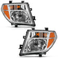 ANZO 2005-2008 Nissan Pathfinder Crystal Headlight Chrome Amber (OE Replacement)