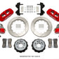 Wilwood AERO4 / MC4 Rear Kit 14.00 Red Currie Pro-Tour Unit Bearing Floater