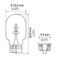 Hella Bulb 194 12V 4W W2.1x9.5d T3.25
