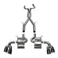 Corsa 16-18 Chevy Camaro SS 6.2L Xtreme+ 2.75in Cat-Back Dual Rear Exit w/ Twin 4in Black PVD Tips