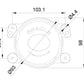 Oracle 100mm 15W Driving Beam LED Emitter - 6000K