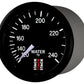 Autometer Stack 52mm 120-240 Deg F 1/2in Npt (M) Mechanical Water Temp Gauge - Black