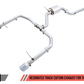 AWE Tuning 18-21 Volkswagen Jetta GLI Mk7 Track Exhaust - Chrome Silver Tips (Fits High-Flow DP)