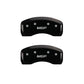 MGP 4 Caliper Covers Engraved Front & Rear MGP Black finish silver ch
