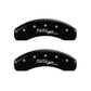 MGP 4 Caliper Covers Engraved Front & Rear SSR Black finish silver ch