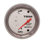 Autometer Marine Chrome Gauge 2-5/8in Electric Trim Level Gauge 0OHM Down - 90OHM Up